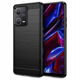 Husa Husa pentru Xiaomi Redmi Note 12 5G / Poco X5 - Techsuit Carbon Silicone - Black