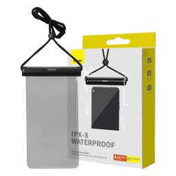 Husa Waterproof AquaGlide cu Cylindrical Slide Lock, Negru