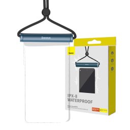 Husa Waterproof AquaGlide cu Cylindrical Slide Lock, Albastru
