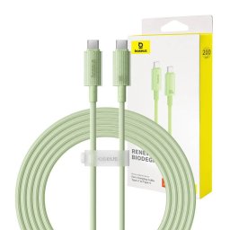 Fast Charging USB-C to USB-C Habitat Series 2m 100W (green)