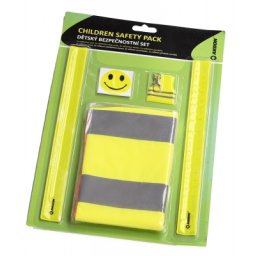 Kit ciclism - vesta reflectorizanta si elemente de siguranta rutiera copii