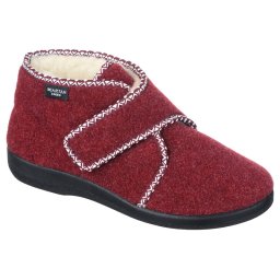 Ghete de casa, imblanite, pentru femei, Mjartan 815-T05 bordo