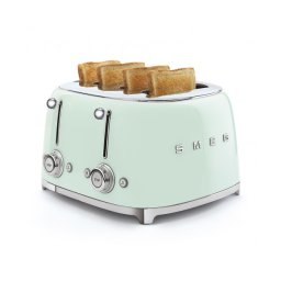 Prajitor de paine 4 sloturi SMEG TSF03, model Retro, 3 functii , 2000W