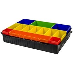 Cutie de insertie cu compartimente colorate