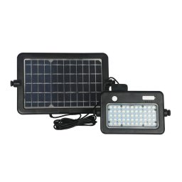 Solar LED projector V-TAC 10W USB Black IP65 VT-788-10 4000K 1100lm