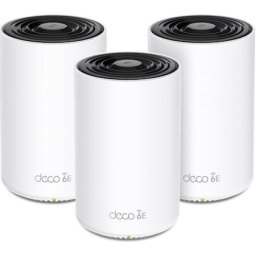 Sistem Wi-Fi Mesh Tp-Link Deco XE75(3-pack), AXE5400, Tri-Band Gigabit, Wi-Fi 6E