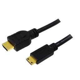 Cablu video adaptor HDMI (T) la Mini-HDMI (Type C)(T), 1.5m, conectori auriti, rezolutie maxima 4K DCI (4096 x 2160) la 60 Hz, negru