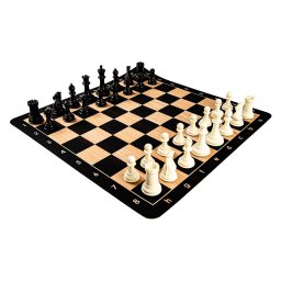 Combo set Profesional: Tabla sah din mousepad+Piese de sah din plastic no. 6 Profesional