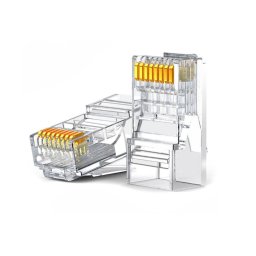 MUFA RJ-45 Ugreen, "NW120" pt. cablu UTP, Cat6, RJ-45 (T), plastic, unshielded, 10 buc, "50961" - 6957303859610