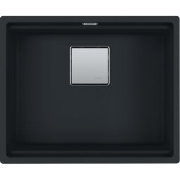Chiuveta Franke Kubus 2 KNG 110-52, Fragranite, 56x46 cm, 1 cuva, Negru mat 125.0630.924