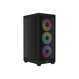 Carcasa Corsair iCUE 2000D RGB AIRFLOW Mini-ITX small-form-factor, fara sursa, Negru