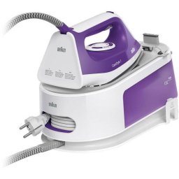 Fier de calcat cu statie, Braun, CareStyle, 2400 W, Ceramica, Mov, Alb