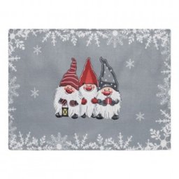 Servet napron Placemat Funny Friends grey