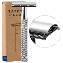 Aparat de ras clasic, safety razor, silver
