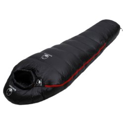 MXM Sac de dormit 2 persoane cu 700g pene / -5° comfort - Negru Fermoar pe partea dreaptă