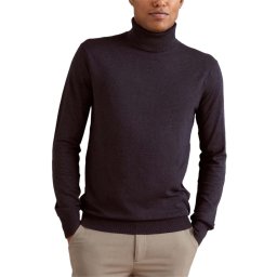 SCOTCH & SODA Pulover Essentials Eco Vero Turtle 174597 SC0002 night