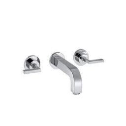 Baterie lavoar cu 3 gauri,manere drepte, Hansgrohe seria Axor Citterio,montaj pe perete