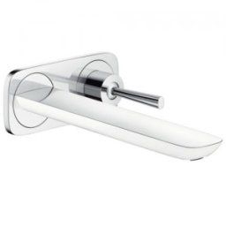 Baterie lavoar incastrata Hansgrohe pipa 225mm gama PuraVida, alb-crom