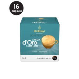 16 Capsule Dallmayr Crema D'Oro Caffe Latte - Compatibile Dolce Gusto