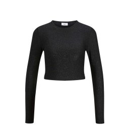 JJXX Top Jxfeline Ls Rib Glitter Tee 12221904 C-N10 Black