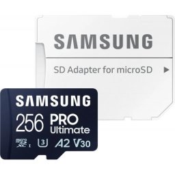 Card memorie PRO Ultimate MB-MY256SA/WW 256GB, Class 10, UHS-I U3, V30, A2 + Adaptor SD