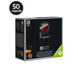 50 Capsule Biodegradabile Caffe Vergnano Espresso Intenso - Compatibile Nespresso