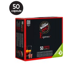 50 Capsule Biodegradabile Caffe Vergnano Espresso Cremoso - Compatibile Nespresso