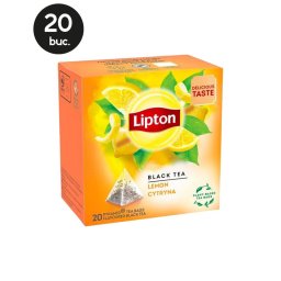 20 Plicuri Ceai Negru cu Lamaie - Lipton