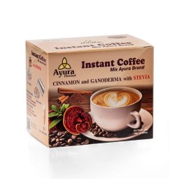 Cafea mix cu stevie scorțișoară și ganoderma