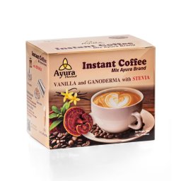 Cafea mix cu stevie vanilie și ganoderma