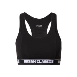 Urban Classics Sutien negru / alb