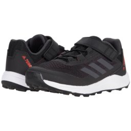 adidas Outdoor Kids Terrex Agravic Flow CF Shoes (Little KidBig Kid) Core BlackDgh Solid GreySolar Red