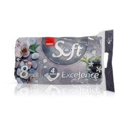 Hartie Igienica Sano Paper Toilet Excelance, 4 straturi, 8 role