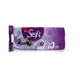 Hartie igienica, Sano Paper Toilet Premium, 3 straturi, 10 role