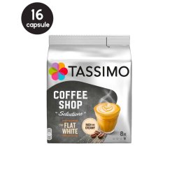 16 (8+8) Capsule Tassimo Coffe Shop Flat White