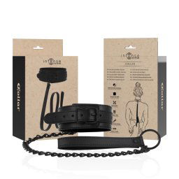 Intense Fetish Vegan Leather Collar Black
