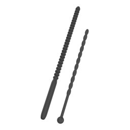 Hidden Desire Extreme Ribbed Penis Dilator Set 2 pcs Black