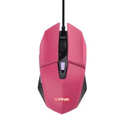 Mouse Trust GXT110W Felox cu fir, 6400 DPI, roz