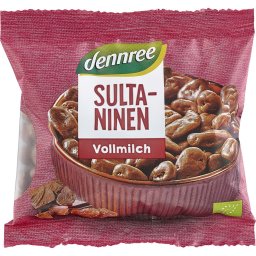 Stafide in ciocolata cu lapte bio 100g
