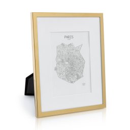 Casa Chic Berwick, ramă pentru fotografii, dreptunghiulară, fotografii 24,8 x 19,3 cm, montată, sticlă (EL-10X8-GLD)