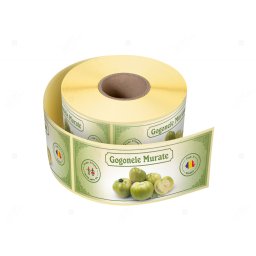 Etichete personalizate pentru borcane, Gogonele murate, 54x144 mm, 500 etichete rola