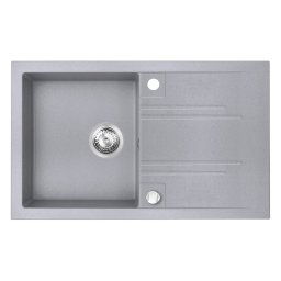 Chiuveta granit bucatarie simpla 78x48 cm, gri Mezzo II