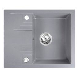 Chiuveta granit bucatarie simpla 58x48 cm, gri Mezzo II