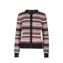 MISSONI Jachetă Multicolor DS23WM20-BK030J sm94v-chevron brown-gray-white