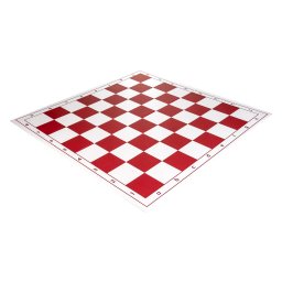 Tabla de sah pliabila PVC 51x51cm, patrat 57mm - Red