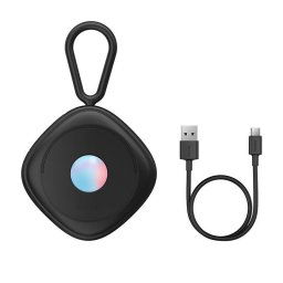 Detector camere ascunse Heyo, 60 mAh, Cablu USB-C 30 cm, Negru
