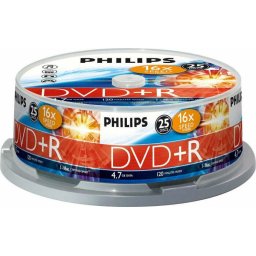 Philips DVD + R 16x 4.7 GB DVD-blanks (16-fold, 25 pieces)