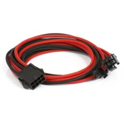 Cablu prelungitor Phanteks 6+2-pini PCIe, 50cm, Red/Black, PH-CB8V_BR