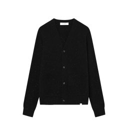 LES DEUX Jachetă Gary Fleck Wool Cardigan LDM310111 100100-black