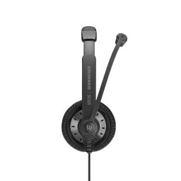 Casti Sennheiser SC 75, USB, CTRL, Duo, 3,5 mm, 150 - 6.800 Hz, Negru